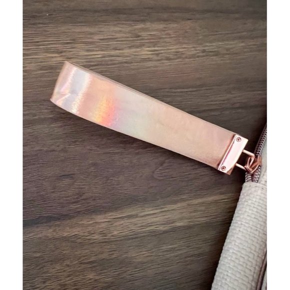 Pink Woven Holographic Mini Crossbody Backpack Bag - Picture 6 of 10